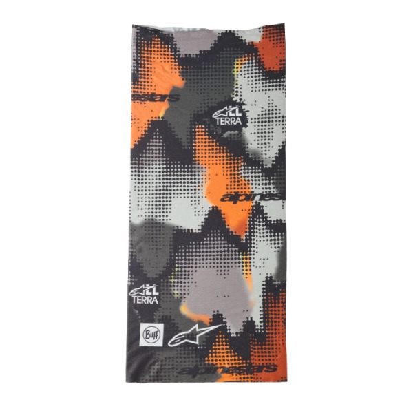 Alpinestars Alpinestars Buff Nazca Neck Tube Grey Camo Orange Fluo